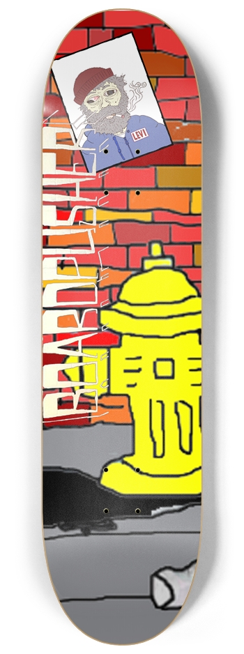 Old Man Hydrant 8-1/4 Skateboard Deck