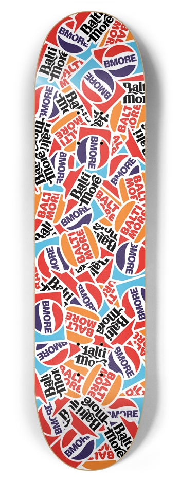 Bmore Fast Food 7-7/8 7-7/8 Skateboard Deck