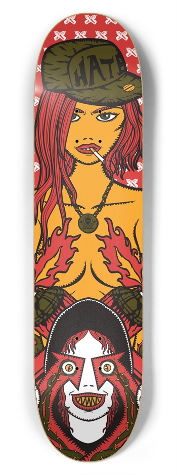 Hate 7-3/4 Skateboard Deck