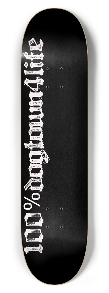 100% 7-3/4 Skateboard Deck