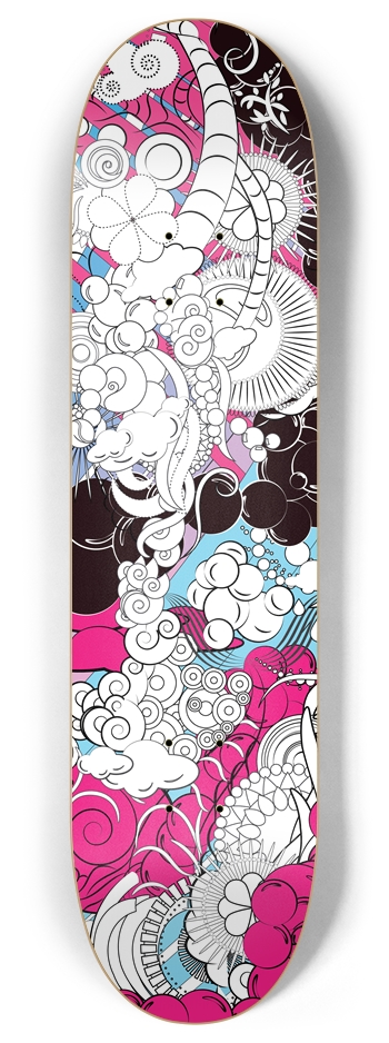Pink Fusion 8 Inch Skateboard Deck