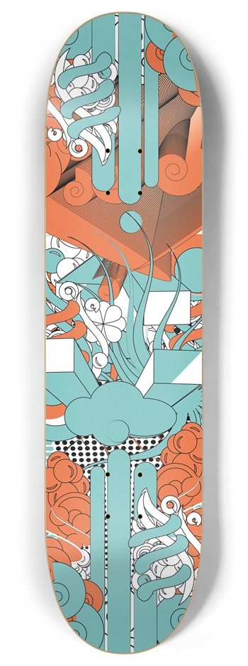 Coral Fusion 8 Inch Skateboard Deck