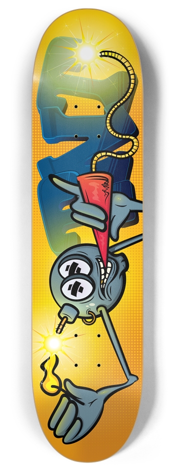 Smokin' Dynamite Custom Skateboard 8 Inch Skateboard Deck