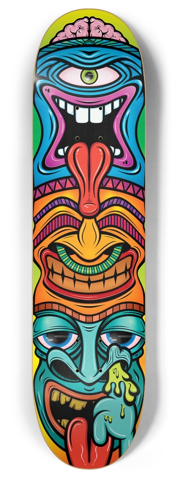Tiki Custom Skateboard 8 Inch Skateboard Deck