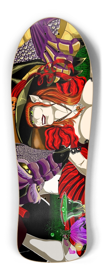 Trippy Witch Old School Deck Old School Shape