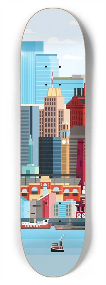 Baltimore 7-3/4 Skateboard Deck