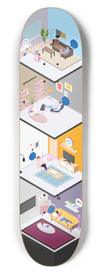 Chatbots 7-3/4 Skateboard Deck