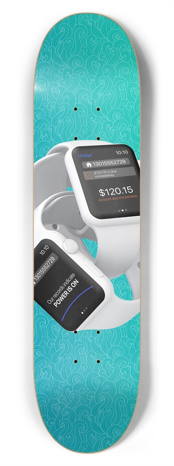 Apple Watch 7-3/4 Skateboard Deck