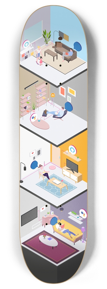 Chatbots 8" 8 Inch Skateboard Deck