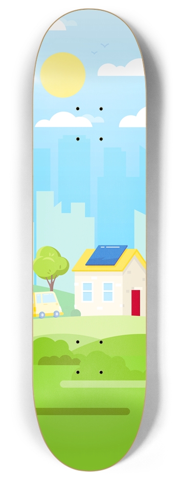 8" Vibrant Solar 8 Inch Skateboard Deck