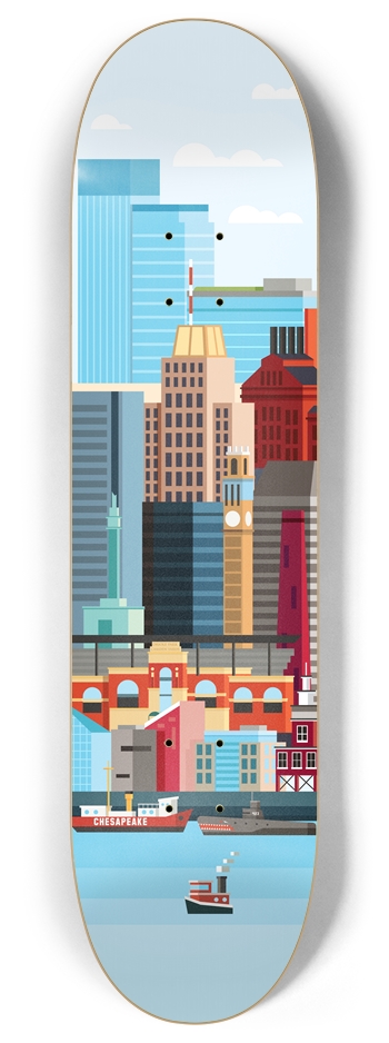 Baltimore 8 " 8 Inch Skateboard Deck