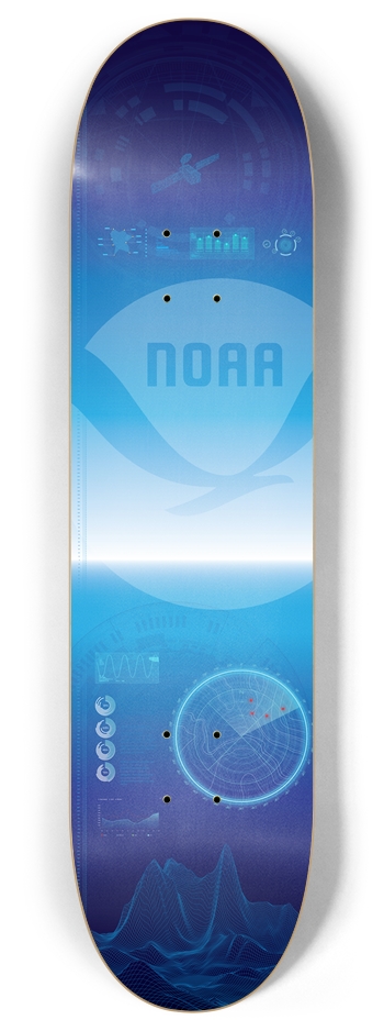 nOAA 8 Inch Skateboard Deck