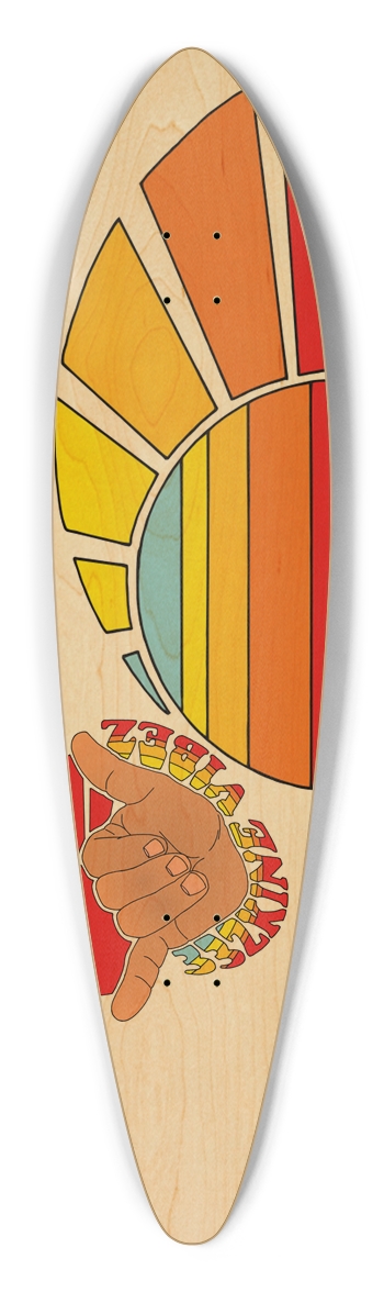 33zKine Pintail Longboard