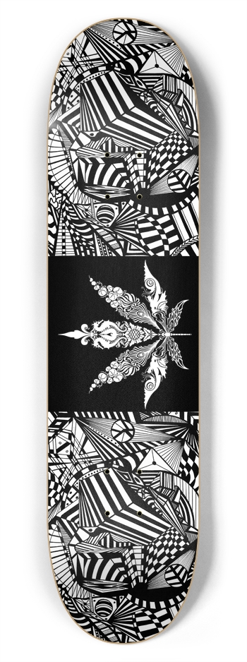Nocturnal Abstract Skateboard 7-3/4 Skateboard Deck