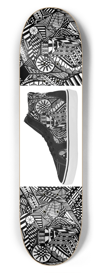 Nocturnal Abstract Skateboard 7-3/4 Skateboard Deck