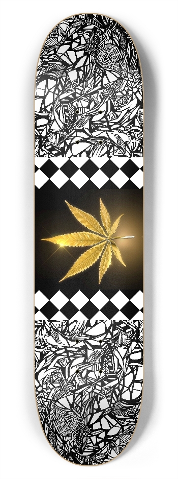 Nocturnal Abstract Skateboard 7-3/4 Skateboard Deck