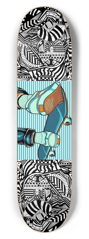 Nocturnal Abstract Skateboard 7-3/4 Skateboard Deck