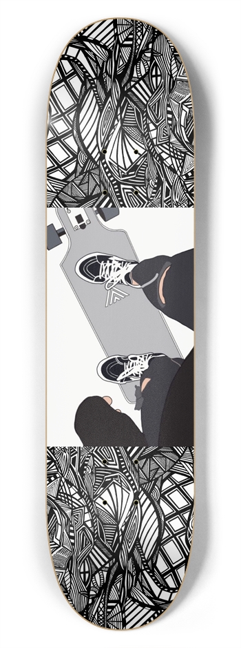 Nocturnal Abstract Skateboard 7-3/4 Skateboard Deck