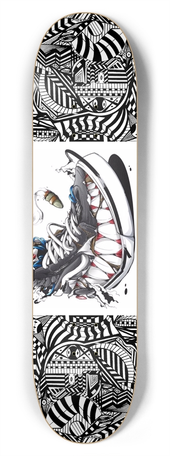 Nocturnal Abstract Skateboard 7-3/4 Skateboard Deck
