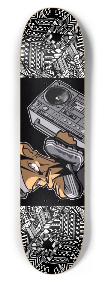 Nocturnal Abstract Skateboard 7-3/4 Skateboard Deck