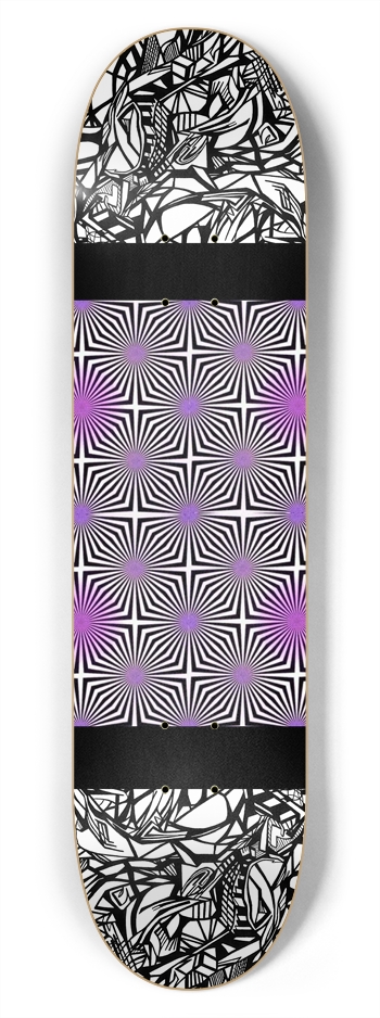 Nocturnal Abstract Skateboard 7-3/4 Skateboard Deck