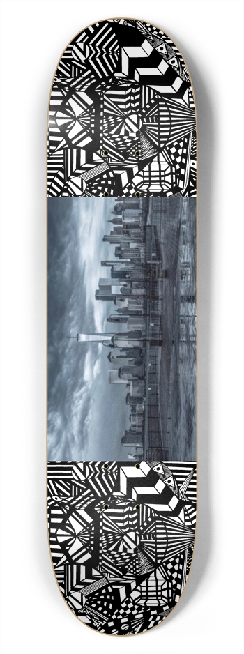 Nocturnal Abstract Skateboard 7-3/4 Skateboard Deck