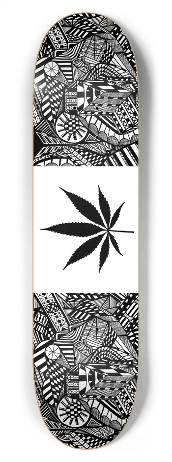 Nocturnal Abstract Skateboard 7-3/4 Skateboard Deck