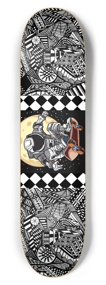 Nocturnal Abstract Skateboard 7-3/4 Skateboard Deck