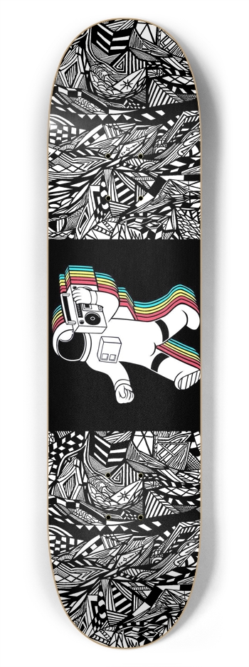 Nocturnal Abstract Skateboard 7-3/4 Skateboard Deck