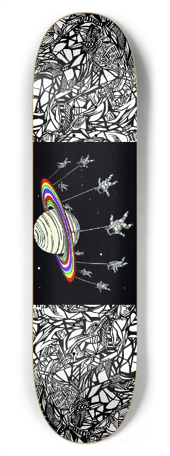 Nocturnal Abstract Skateboard 7-3/4 Skateboard Deck