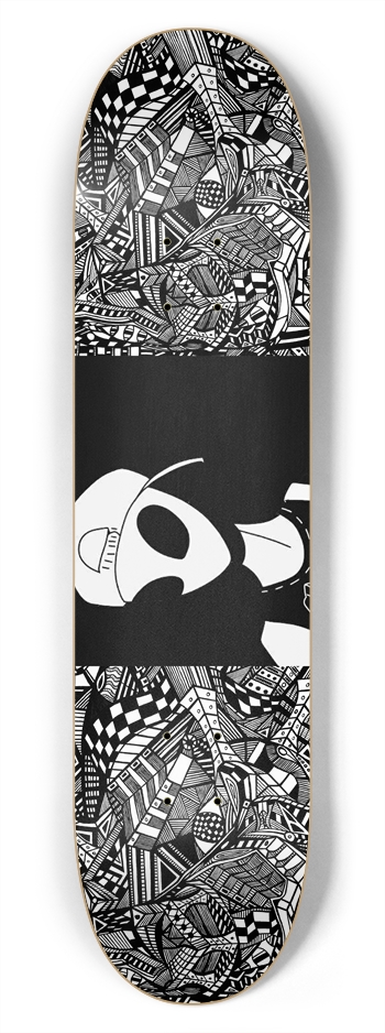 Nocturnal Abstract Skateboard 7-3/4 Skateboard Deck