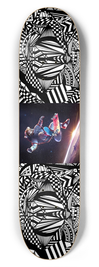 Nocturnal Abstract Skateboard 7-3/4 Skateboard Deck