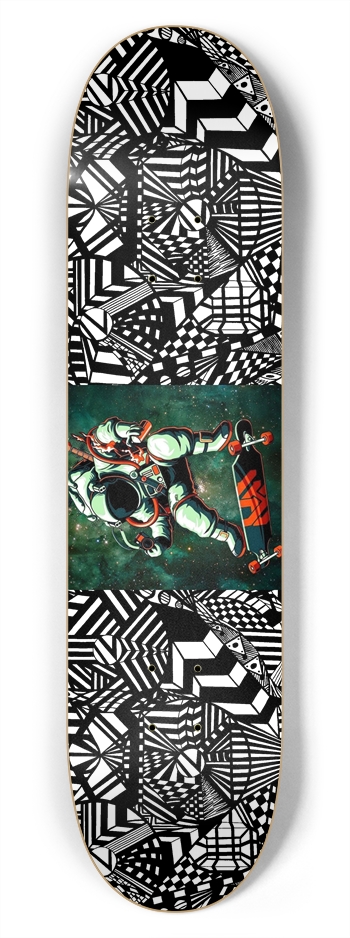 Nocturnal Abstract Skateboard 7-3/4 Skateboard Deck