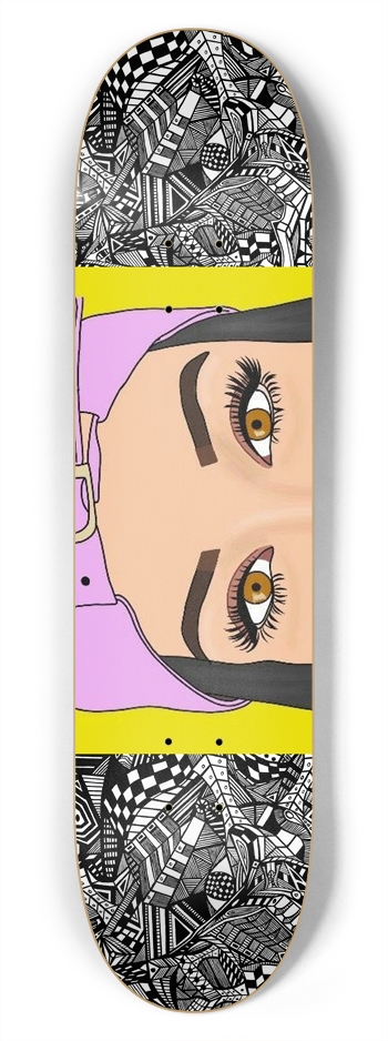 Nocturnal Abstract Skateboard 7-3/4 Skateboard Deck