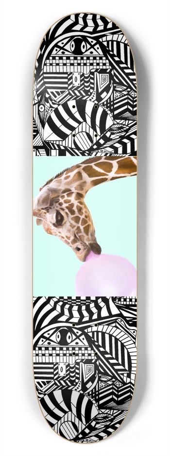 Nocturnal Abstract Skateboard 7-3/4 Skateboard Deck