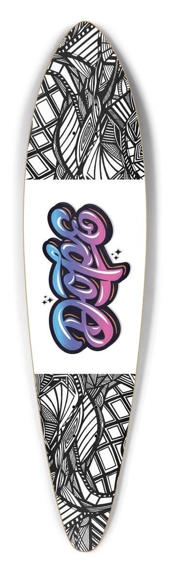 Nocturnal Abstract Longboard Pintail Longboard