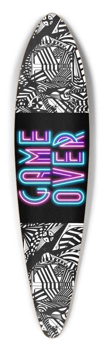 Nocturnal Abstract Longboard Pintail Longboard