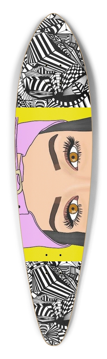 Nocturnal Abstract Longboard Pintail Longboard