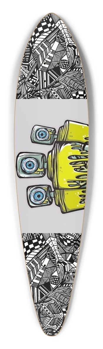 Nocturnal Abstract Longboard Pintail Longboard