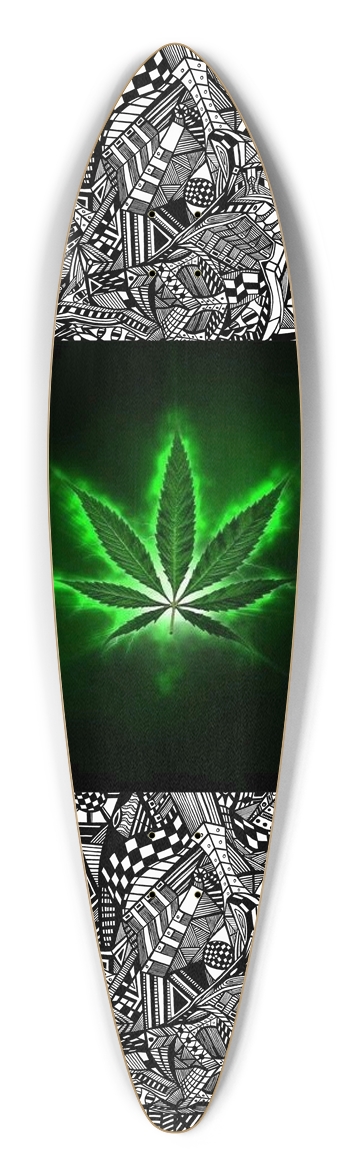Nocturnal Abstract Longboard Pintail Longboard