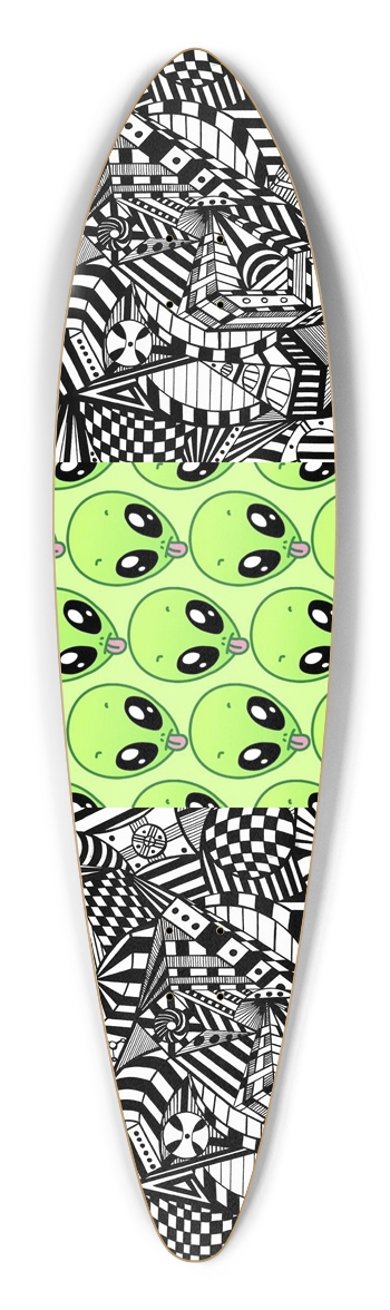 Nocturnal Abstract Longboard Pintail Longboard