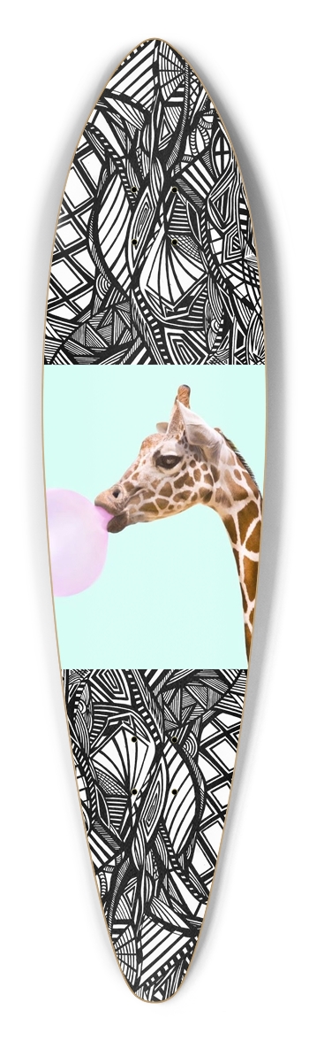 Nocturnal Abstract Longboard Pintail Longboard