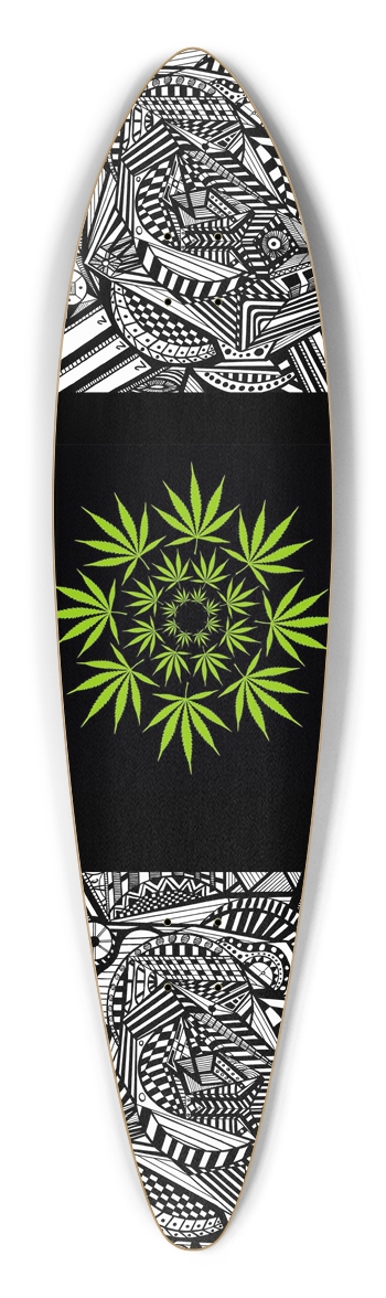 Nocturnal Abstract Longboard Pintail Longboard