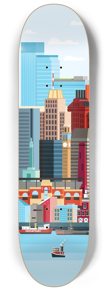 Baltimore 8.25 8-1/4 Skateboard Deck