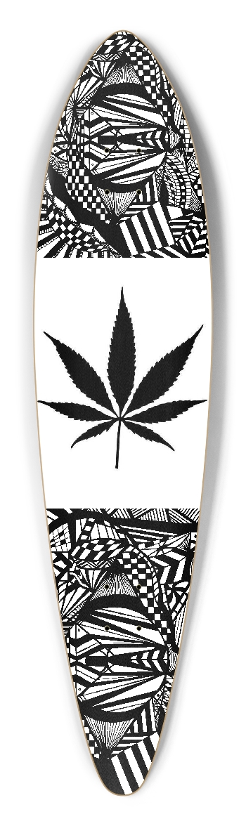 Nocturnal Abstract Longboard Pintail Longboard