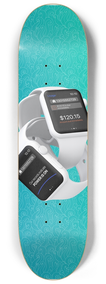 Apple Watch 8.25 8-1/4 Skateboard Deck