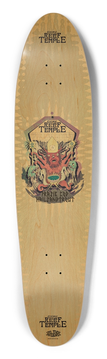 Erol Zendis - Band Series 04 - COSMIC REEF TEMPLE Longboard Shape