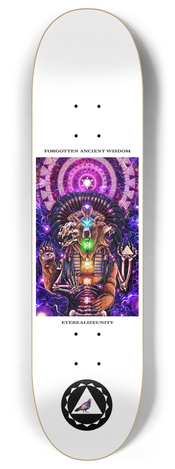 Forgotten Ancient Wisdom (white) 8 Inch Skateboard Deck