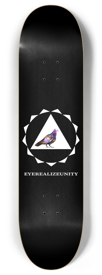 Eyerealizeunity Logo (black) 8 Inch Skateboard Deck
