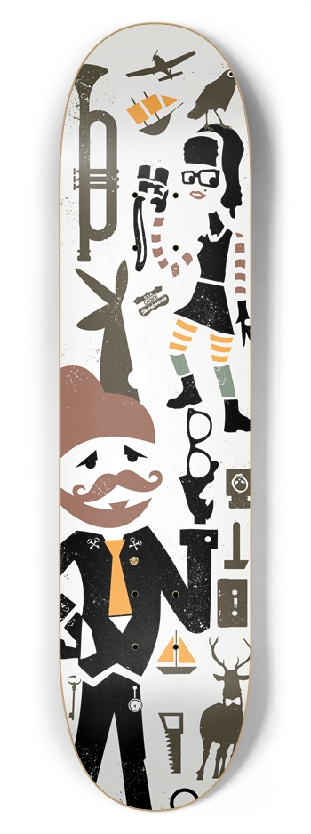 Hipster 7-3/4 Skateboard Deck